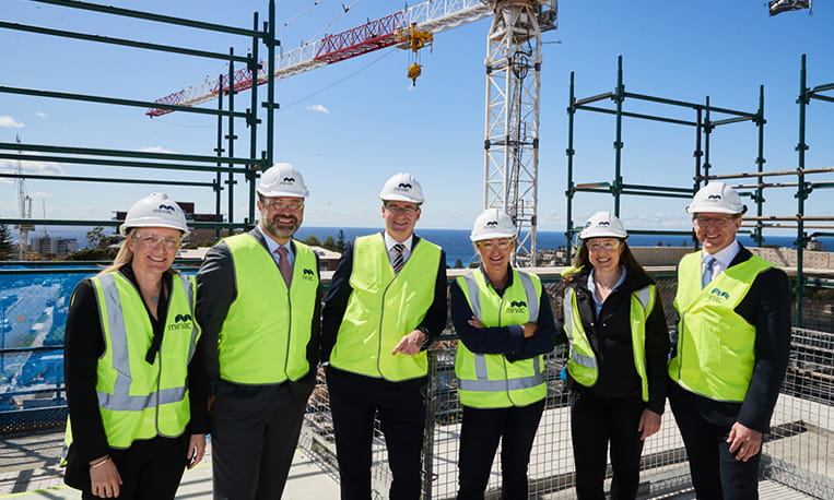 The Langlee topping out