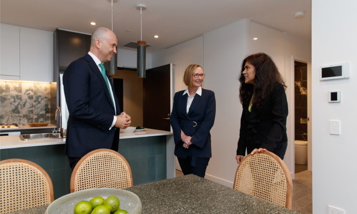 Matt, Sue and Professor Veena