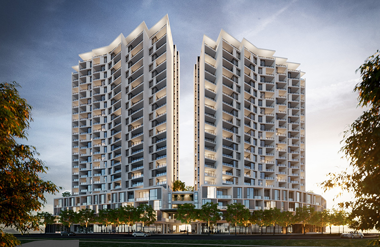 Modern building facade