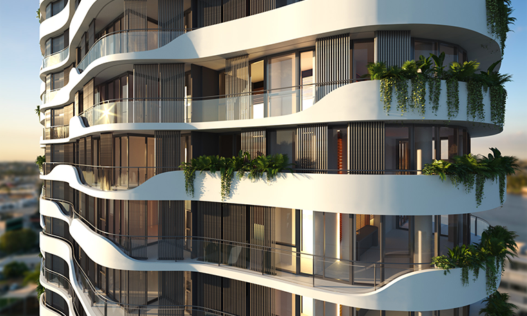 Sky Waterfront facade