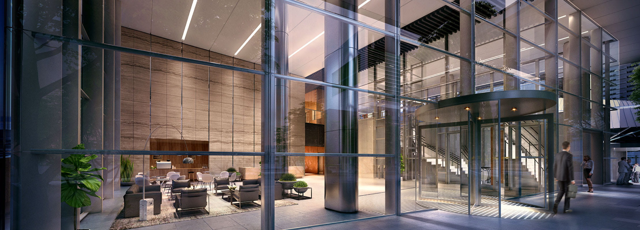 664 Collins street entrance and lobby