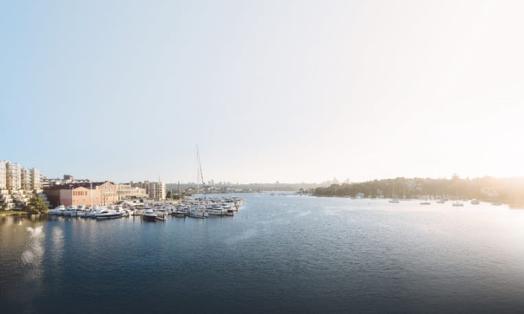 Panoramic water view